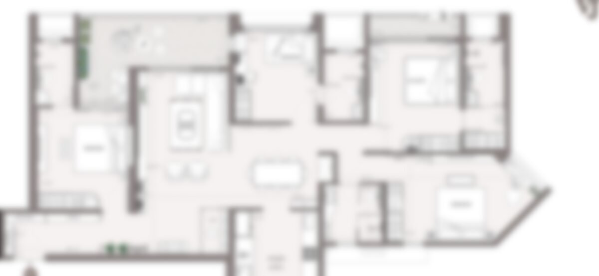 4 BHK floor plan preview, Palladio Presidential Suites